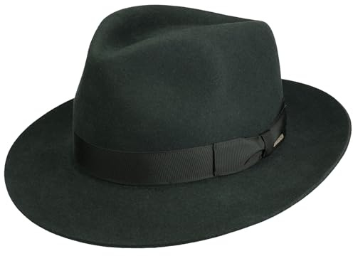 Stetson Penn Sombrero Bogart Fedora Fieltro de Pelo Hecho en UE Unisex Todo el ano