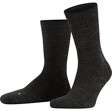 FALKE Unisex Socken Walkie Light U So Wolle Funktionsmaterial einfarbig 1 Paar, Grau Smog 3150, 42-43