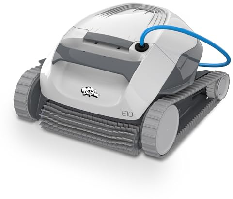 Dolphin E10 Robot Nettoyeur électrique avec Fil pour Piscines Hors-Sol jusqu'à 8 mètres de Longueur - Nettoyage du Fond - Économie d'énergie