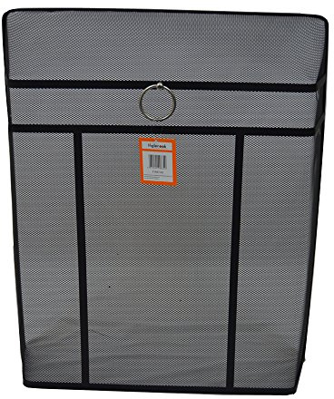 Inglenook Heavy 28 Black Fire Guard With Chrome Ring