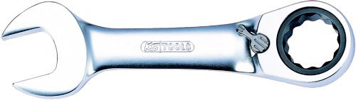 KS Tools 503.4633 GEARplus Ratschenringmaulschlüssel, kurz, 10mm, Farbig, 10 mm