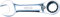KS Tools 503.4633 GEARplus Ratschenringmaulschlüssel, kurz, 10mm, Farbig, 10 mm