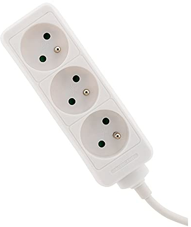 Bloc multiprise 3 Prises 2P+T 16A Blanc - Zenitech