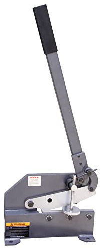 KAKA INDUSTRIAL Manual Metal Shear,6 inch Cutting Capacity for Steel Plate, Round and Flat Bars | Bench-Mount Hand Cutter HS-6
