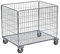 Kwull GmbH mkr4404 K Korb mit Leggings und Rollen, verzinkt, 835 mm x 625 mm x 740 mm Dimension