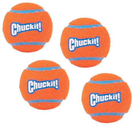 Chuckit Tennis Ball Jouet pour Chien 4 Pièces 6 cm Taille M