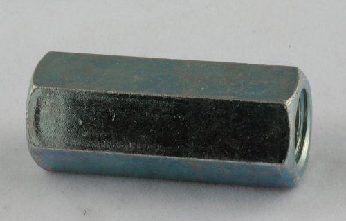 1/4-20 X 7/8 Hex Rod Coupling Nuts Steel Zinc 100 Pack