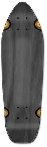 Yocaher Mini Cruiser Graphic Longboard Skateboard Deck 27x 8- Black