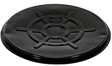 Vestil DC-TP-B Black Plastic Cover for 55 gallon Closed Steel Head Drum (Case of 5)