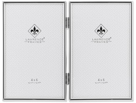 Lawrence Frames 650046D Simply Silver Metal 6.14 x 4.21 Picture Frame