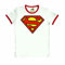 Logoshirt® Superman I Logo I T-Shirt Print I Damen & Herren I kurzärmlig I Weiss I Lizenziertes Originaldesign I Größe M