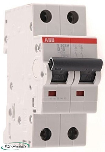 ABB S202M-B16 Sicherungsautomat - S200M - 2P - 16 A - B(AC) 10 kA 2CDS272001R0165