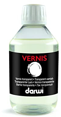 DARWI - DA3000250003C - Un flacon de Vernis Protecteur Brillant - Auxiliaire pour Peintures - 250 ML - Finition Céramique après 3 couches - DARWI VERNIS BRILLANT