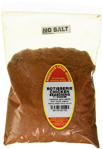 Marshall’s Creek Spices Refill Pouch No Salt Seasoning, Rotisserie Chicken, 11 Ounce