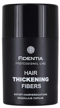 Fidentia Premium Schütthaar zur Haarverdichtung & Ansatzkaschierung 10g Haarpuder Streuhaar 100% natürlich & vegan aus Baumwolle - Mittelbraun