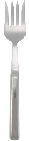 Winco 10 Cold Meat Fork, Hollow Hdl, S/S