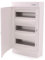 Intratec Sicherungskasten Aufputz, IP40 – Verteilerkasten Gehäuse innen, Verteilerkasten mit weißer Tür für Trockenraum-Installation, 3-reihig, 36 Module, 485 x 287 x 112 mm, Weiß