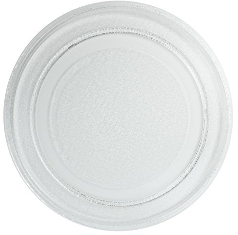 SPARES2GO Universal Smooth Glass Microwave Oven Turntable Plate (245mm)