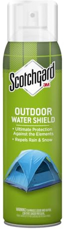 Scotchgard Outdoor Water Shield, Repels Water, Ideal For Outerwear, Tents, Backpacks, Canvas, Polyester And Nylon, 10.5 Ounce Can