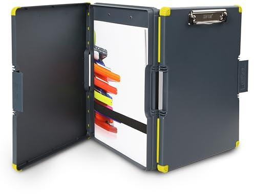 Dexas Duo Clipcase Dual Sided Storage Case and Organizer, Yellow