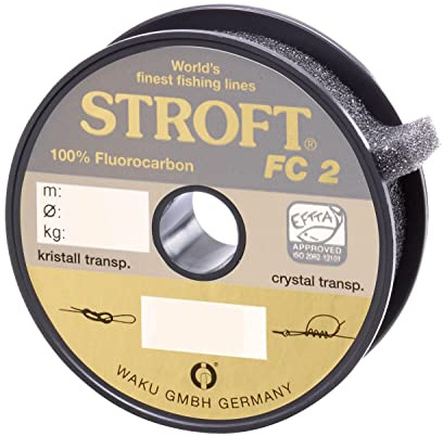 WAKU Schnur STROFT FC2 Fluorocarbon 100m 0,150mm-2kg