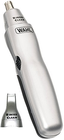 Wahl 2-In-1 Personal Trimmer, Trimmers for Men and Women, Nose Ear and Eyebrow Trimmer, Washable Heads, Trim Sideburns and Facial Hair, Peach Fuzz Trimming, Cordless