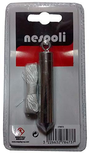 Nespoli Hilo de Plomo para Tapicería, Color Gris, 100 gr, Cuerpo de Acero y Cordel de 5 m