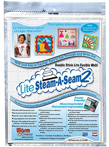 Warm Company Lite Steam-A-Seam Toile thermocollante double Multicolore 36,19 x 24,84 x 1,54 cm