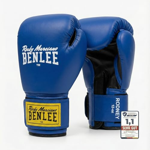 BenLee Rocky Marciano Rodney PVC Boxing Glove, Blue/Black, 16