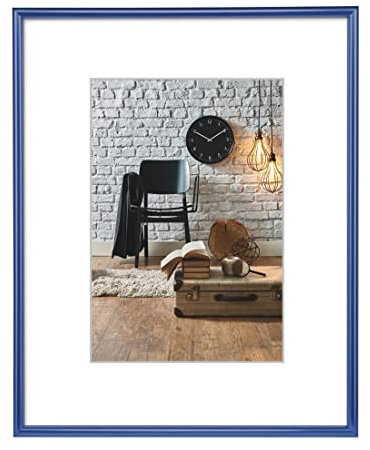 Hama 00061656 Kunststoffrahmen Sevilla, blau, 21 x 29,7 cm