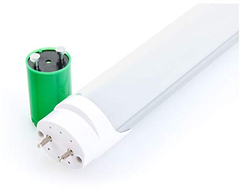Showlite Tubo LED 60cm con involucro in alluminio e starter (600mm Premium SMD fluorescente, T8 G13, 900 Lumen, 4500 Kelvin, Bianco Luce Diurna, Potenza: 10W)