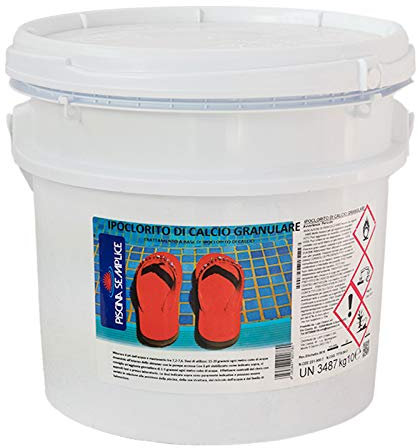 Lapi - SECCHIO 10 KG IPOCLORITO DI CALCIO GRANULARE per acqua piscinaa prodotto da azienda certificata made in Italy