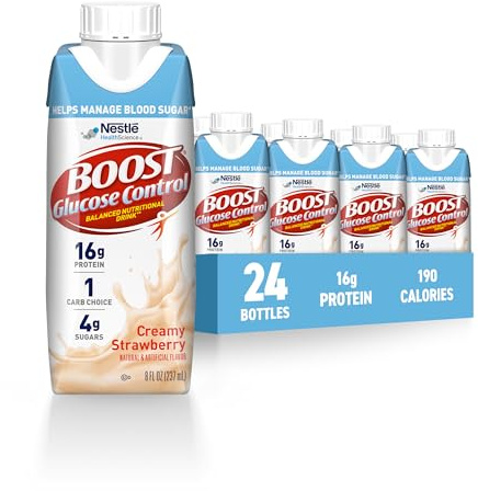 BOOST Glucose Control Ready to Drink Nutritional Drink, Strawberry, 8 FL OZ