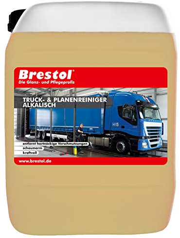 Brestol Detergente alcalino per Camion e teloni, 10 Litri, detergente per plastica, detergente ad Alta Definizione, concentrato