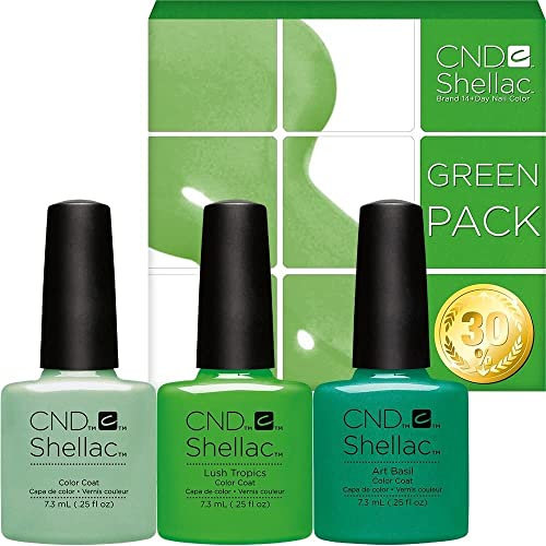 CND Shellac Colours Set Green 3 Value Set