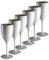 AIOS Set of 6 Unbreakable Polycarbonate White Wine Glasses. Capacity 340ml.
