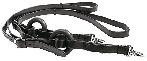 Kavalkade Ausbinder mit elastischen Gummiringen, Schwarz, 261011350200