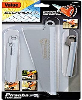 BLACK+DECKER X29991-XJ Piranha Scorpion Value Blade Pack - Set of 3