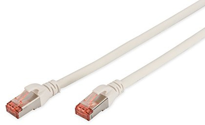 DIGITUS LAN Kabel Cat 6 – 0,5 m – S/FTP Geschirmt – 1 Gbit/s – 250 MHz – PoE++ – AWG 27/7 – LSZH – RJ45 Netzwerkkabel – Patchkabel – Kompatibel zu Cat6A und Cat7 – Weiß