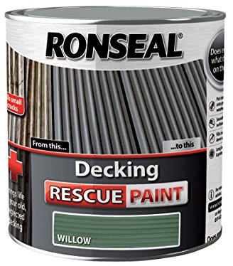 Ronseal DRPW25L 2.5 Litre Decking Rescue Paint - Willow