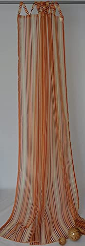 Gardin sjal butik färdig gardin halvtransparent 145 x 245 (B x H) cm terräng/guld