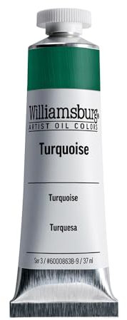 Williamsburg - Handgemachte Oelfarbe - 37 ml - Tuerkis