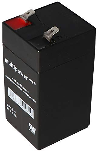 Multipower MP4.5-4 Akku PB Blei 4 Volt, 4500mAh, 6,3mm Kontakte