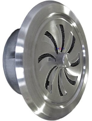Edelstahl Abluftgitter LG-6512 L V2A Zuluft Schiebegitter DIN 125 Lüftungsgitter
