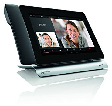 ELMEG IP 680 Android 4.2.2 basiertes IP-SIP Systemtelefon schwarz 25,55 cm 10,1 Zoll HD-Multitouch-Bildschirm DECT Hörer