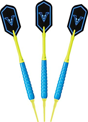 Viper by GLD Products V Glo Soft Tip Darts, Blue/Yellow, 18 Grams,20-4301-18