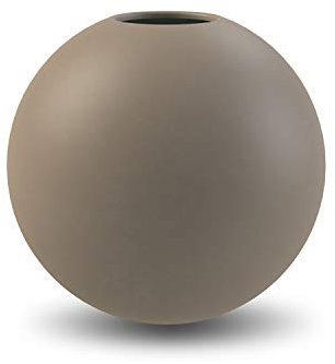 Cooee Design - Vaso a sfera in ceramica, 8 cm, colore: fango