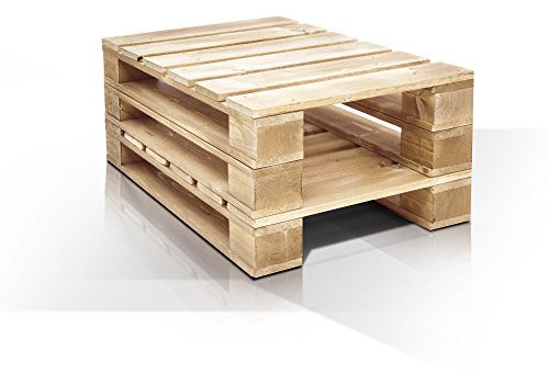 moebel-eins PALETTI Couchtisch III aus Paletten 60x90 cm