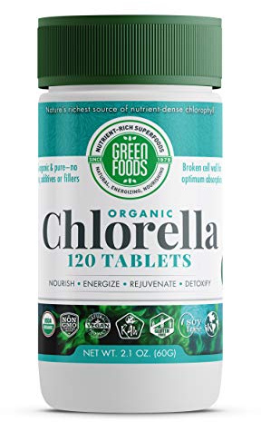 Green Foods Organic Chlorella 500 Mg, 120 Count