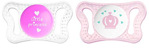 Chicco Physio Micrò – Pack of 2 Silicone Pacifiers Newborn 0-2 Months, Random Models, Pink